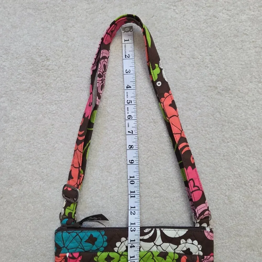 Vera Bradley Retired Lola Saddle Hipster Quilted Crossbody Handbag Adjustable